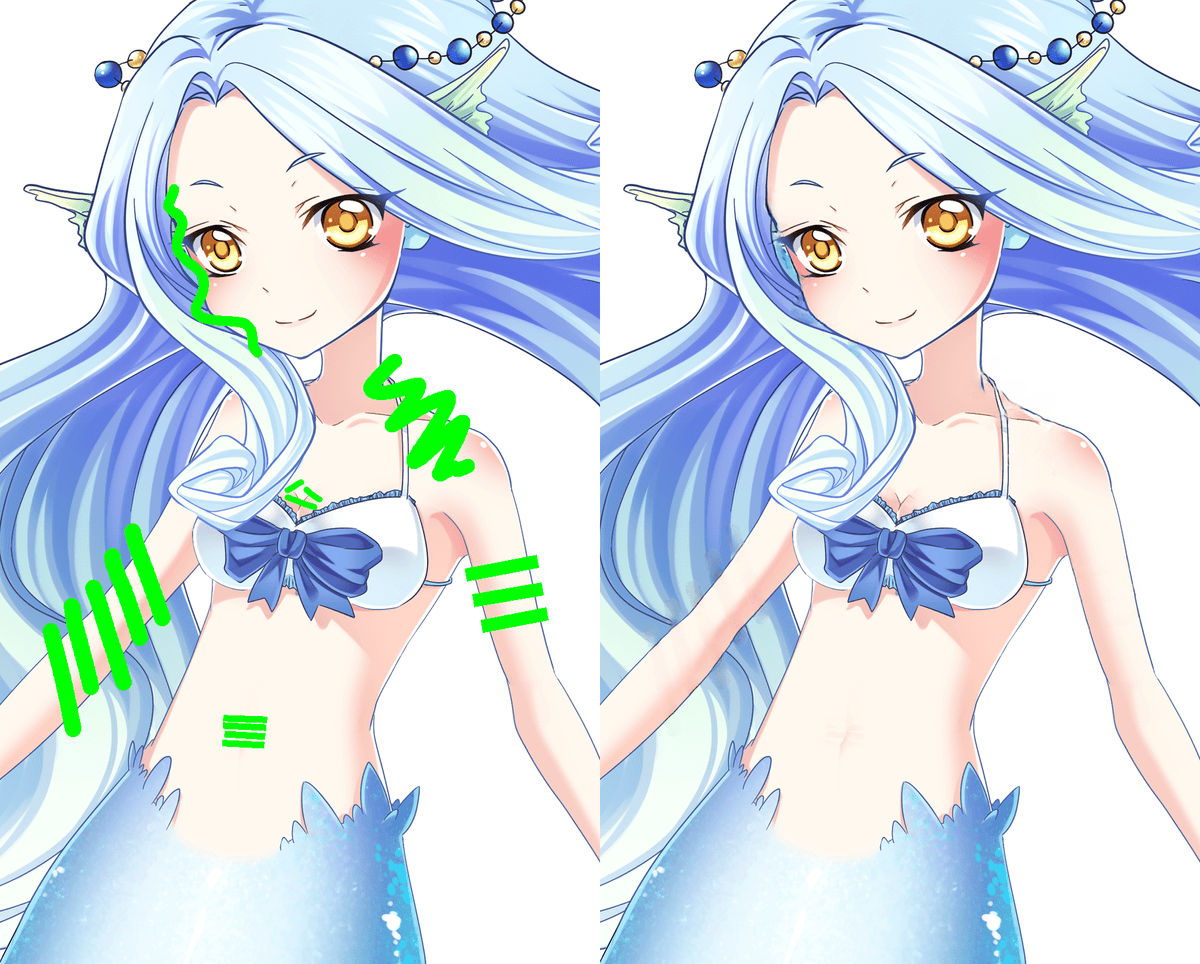 Example image with bar censors from the DeepCreamPy project